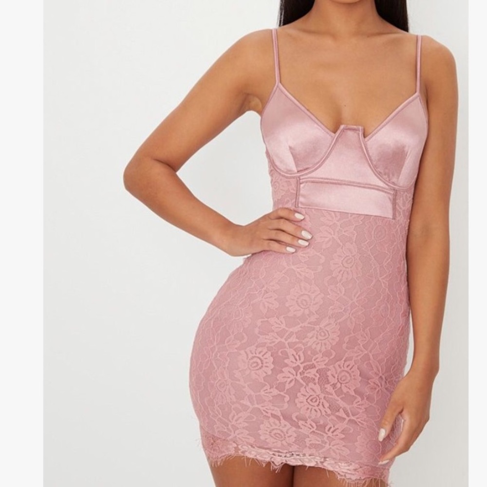pink PrettyLittleThing dress